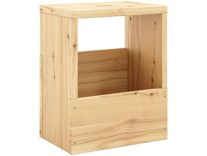 Beistelltisch KARUP DESIGN GRAB-IT Stuhl, Hocker, Ablage, Aufbewahrung, Wandregal, Abstelltisch , beige (natur), B:36,5cm H:45cm T:24cm, Tische, Beistelltisch, Beistelltisch mit Stauraum, Mehrzweck, zum Mitnehmen, Kiefer massiv