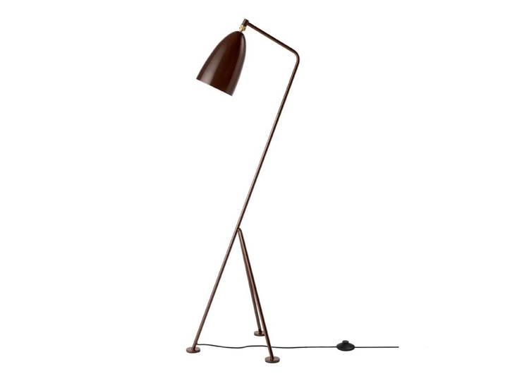 GUBI lampadaire GRÄSHOPPA Grashoppa (Walnut Brown Glossy - Métal)
