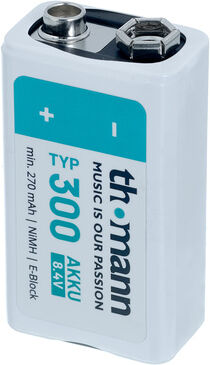 Thomann 9V NIMH Accu 300mAh