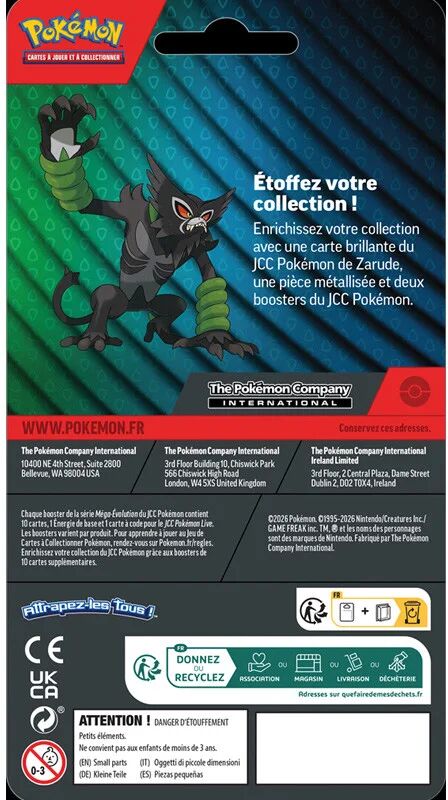 Pokémon : Pack 2 boosters Zarude (Blister CHECKLANE)