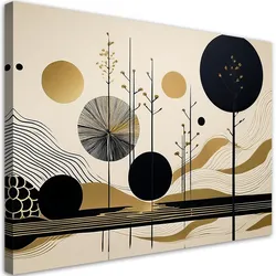 WANDBILD abstrakte formen und linien
