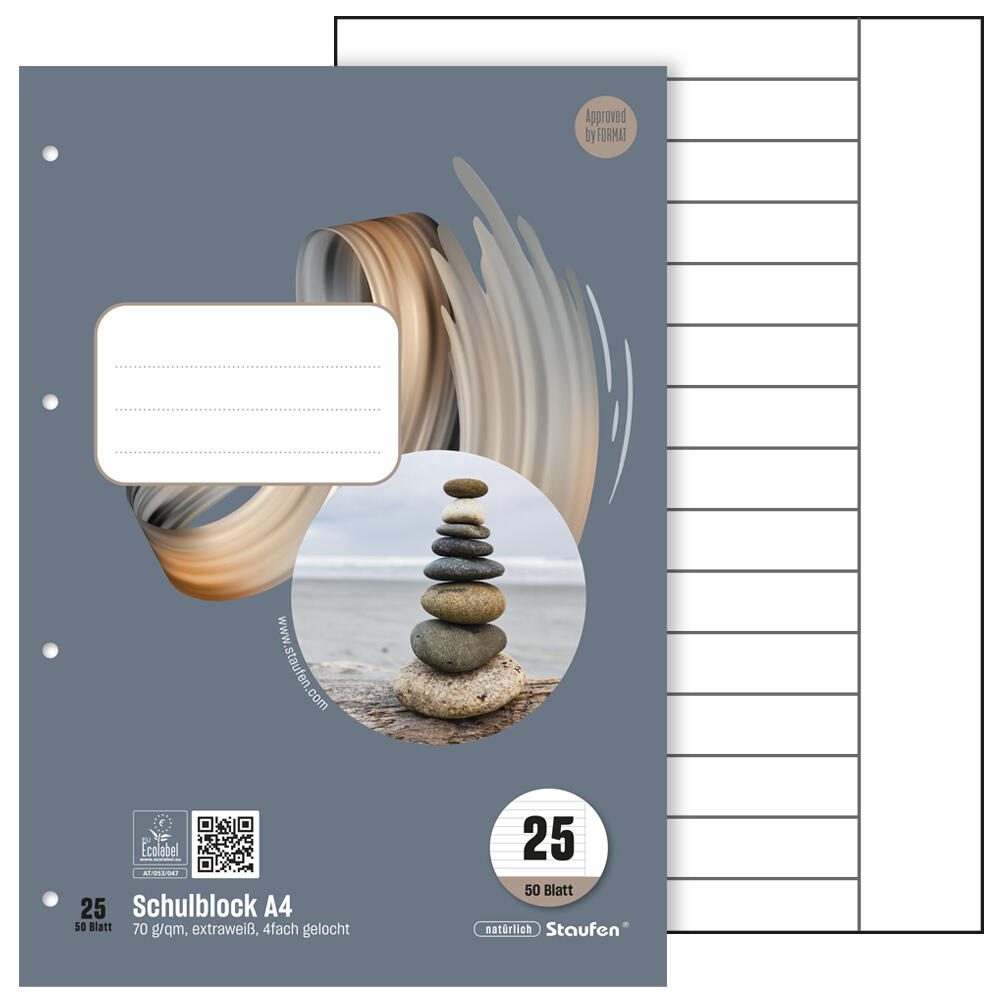 Staufen® Schulblock Style DIN A4 liniert 040450025
