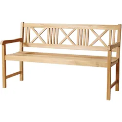 Gartenbank Holz Rosenborg Teak 3er-Sitzer