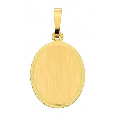 Kettenanhänger ADELIA´S "Gravurplatte 585 Gold ( 14K )", gold, Schmuckanhänger, Damen, Gold, Kettenanhänger, Goldanhänger