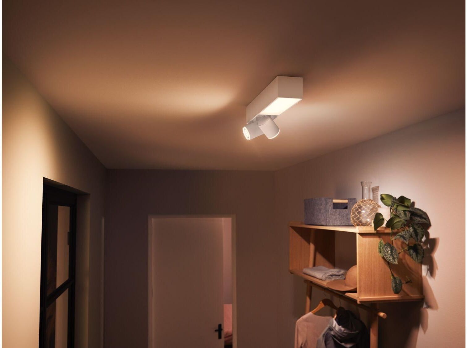 Philips HUE LED Deckenleuchte "Centris 2-Deckenspot", Energieeffizienz: G, pink (weiß), H: 12,7cm, Leuchten, LED Deckenleuchte weiß H: 12,7cm