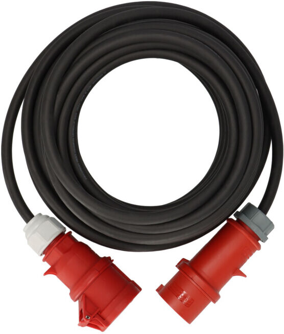 Rallonge Brennenstuhl CEE IP44 avec inverseur de phase 25m noir H07RN-F 5G4,0 CEE 400V/32A (1169390250)