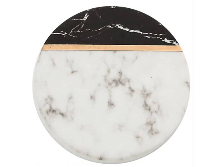 QUVIO Onderzetter set van 4 - Rond - Marmerlook