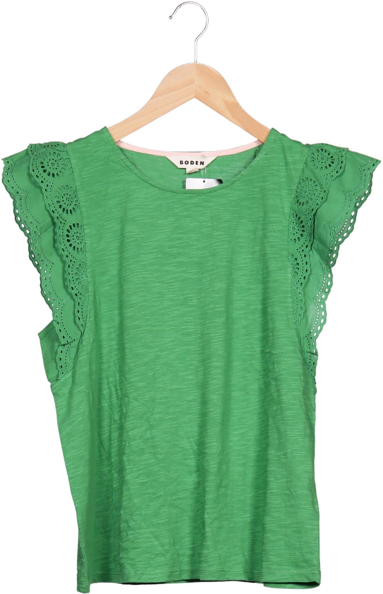 Boden Damen T-Shirt, Grün, Gr. M, Baumwolle - Second Hand