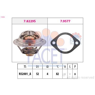 FACET Thermostat, Kühlmittel 78244 für HYUNDAI