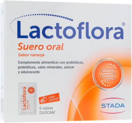 Lactoflora Duocam Oral Serum Orange Flavor 6 Sachets