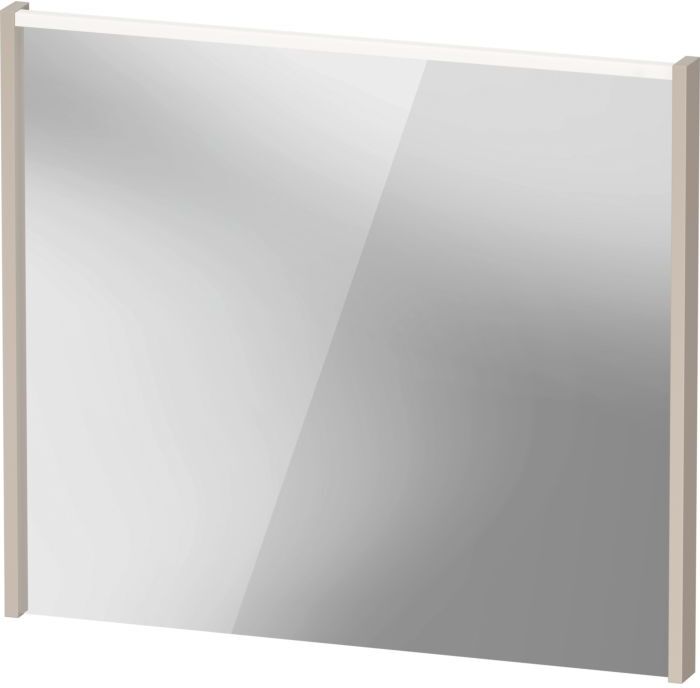 Duravit D-Code Spiegel DC7077091910000 800x700x48, Taupe Matt, mit LED Beleuchtung