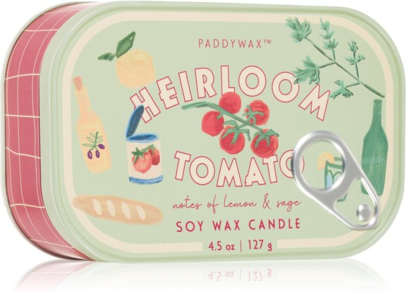 Paddywax Bistro Tin Heirloom Tomato bougie parfumée en métal 127 g