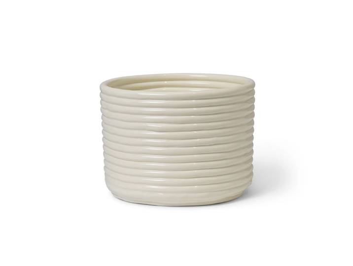 Ferm Living - Corduroy Blumentopf, off-white