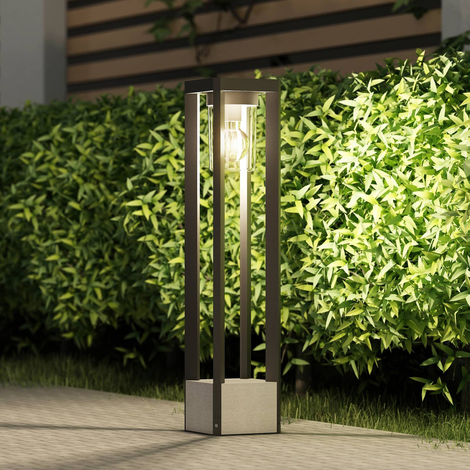 Lucande Kalisa Tuinpadverlichting, Modern, Grijs, Dimbaar