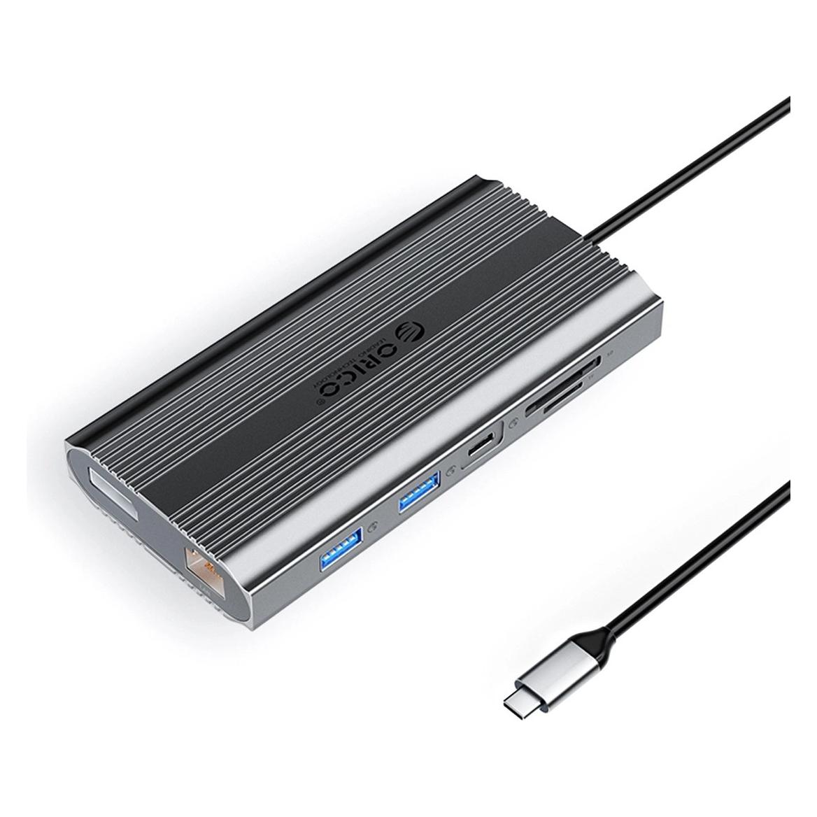 Orico Stacja/replikator XDR 12w1 USB-C szara (ORICO-XDR-X33-GY-BP) (USB-C, 12 Ports) (6941788804043)