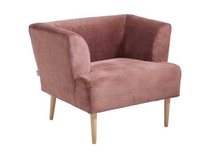 Hom`in Sessel, Rosa, Holz, Buche, massiv, 85x71x80 cm, Stoffauswahl, Wohnzimmer, Sessel, Sonstige Sessel