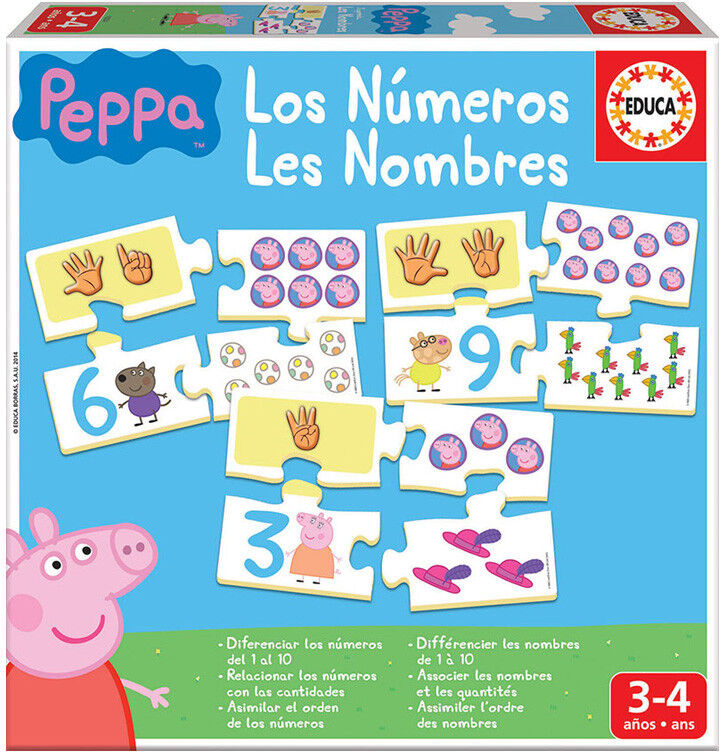 EDUCA BORRAS J'apprends Les Nombres Peppa Pig - Educa