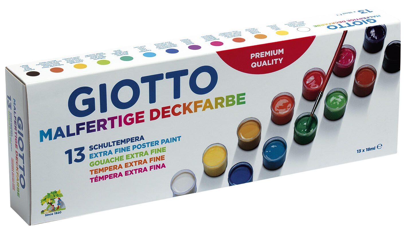 GIOTTO Schulmalfarben 13x 18,0 ml F351300