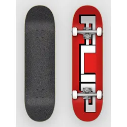 Flip Square Logo Red 8.0"X31.85" Skateboard uni Gr. Uni
