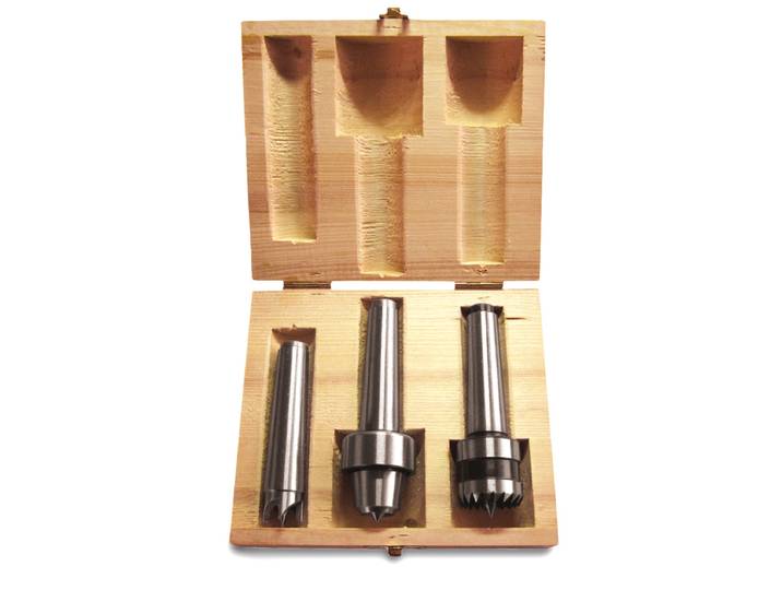 Holzstar Mitnehmerset MK2 3-tlg Konusaufnahme MK2\, für Drechselmaschinen 5931056