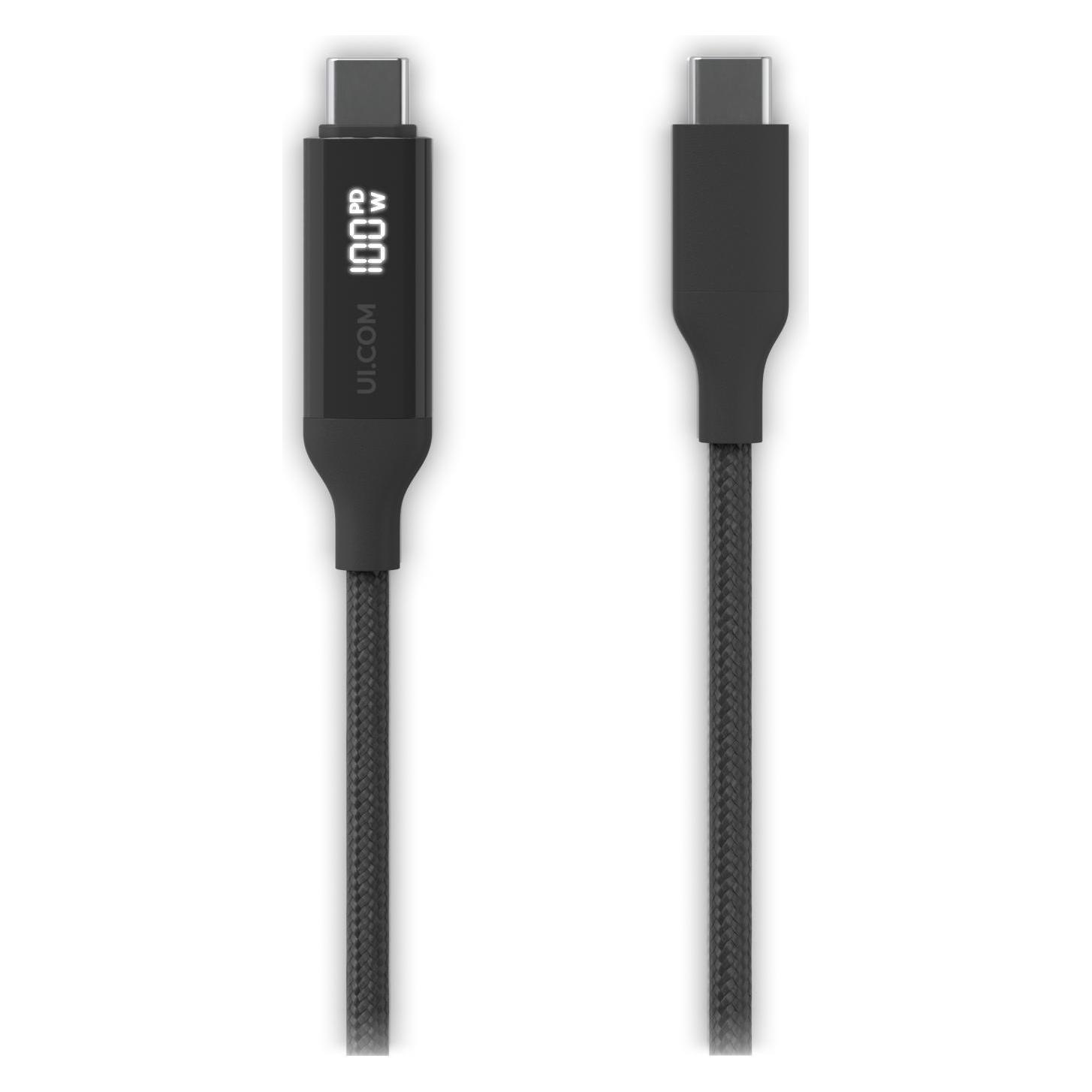 Ubiquiti Braided power and data cable (0.30 m, 100 W) (UACC-CABLE-USB-100W-0.3M-BK)