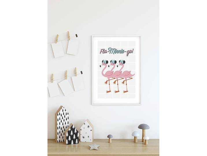 Wandbild Minnie Mouse Fla-Minnie-go 50 x 70cm Multicolor
