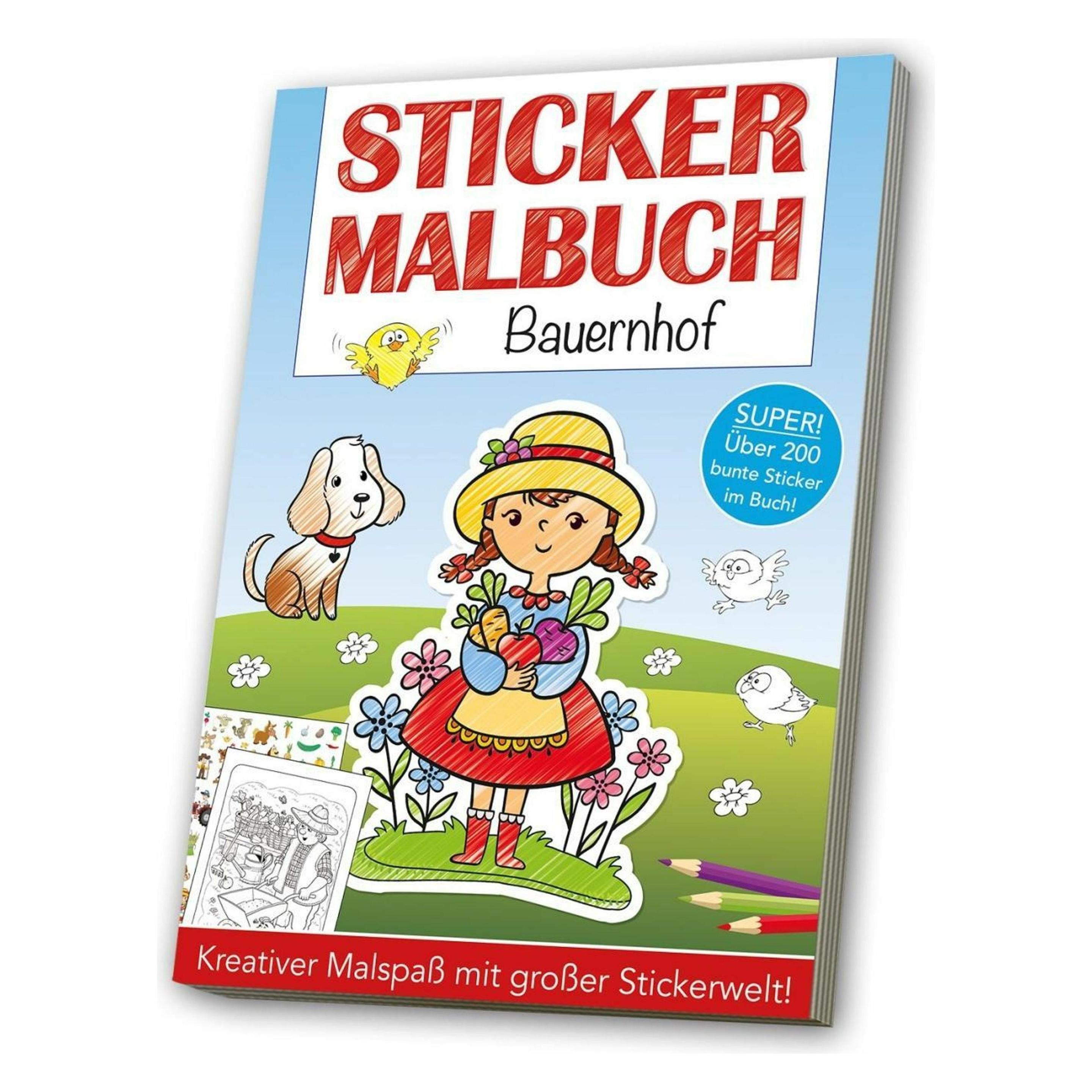 Media Stickermalbuch: Bauernhof (K5 070969735)