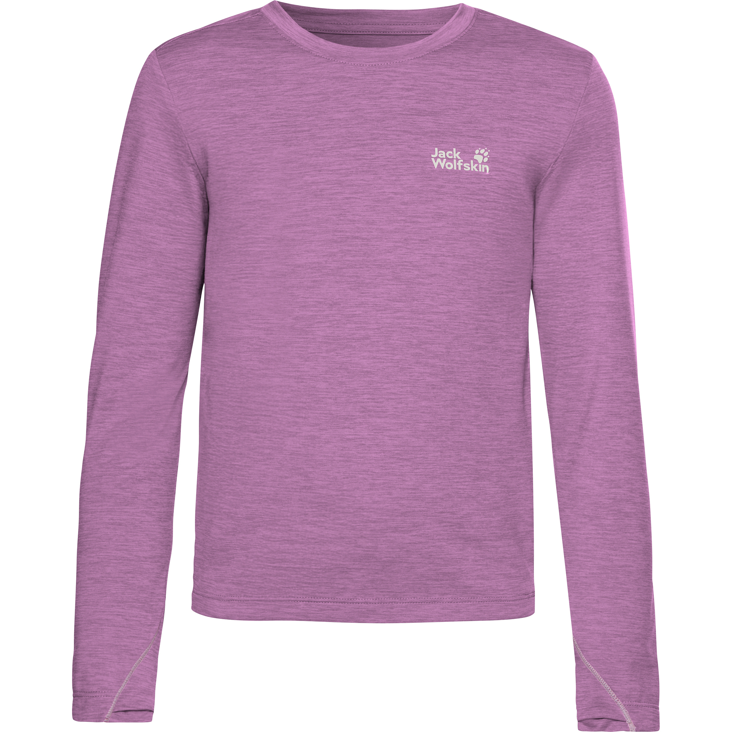 Jack Wolfskin Trail Kinder Longsleeves lila Größe 164 Lifestyle Elastisch