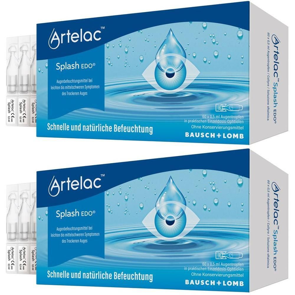 Artelac Splash EDO Augentropfen 2x 2x60x0,5 ml
