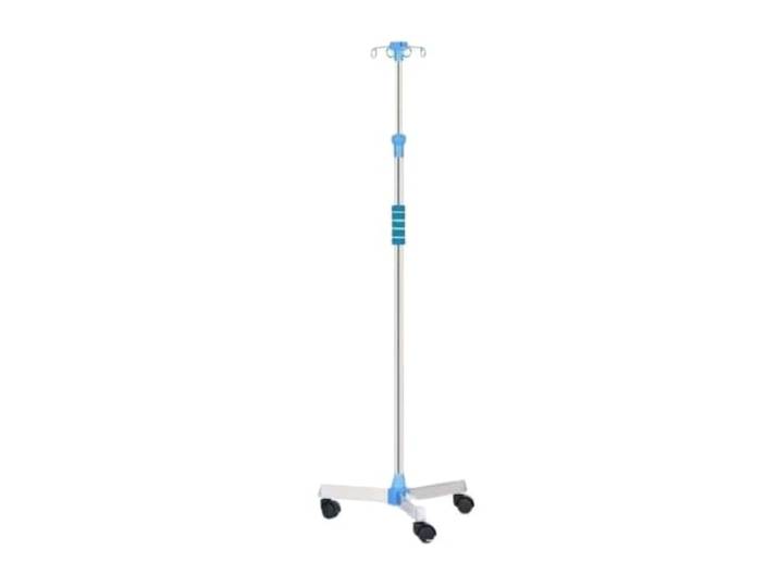 Tropffläche Medizinischer Iv-Stange mit Rädern, tragbarer rollbarer Mit 4 Haken, für Krankenhäuser zu Hause