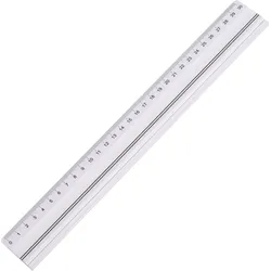 SPRINTIS Schneidelineal 30 cm, robustes Metall-Lineal mit Stahlkante und Anti-Rutsch-Gummieinlage, präzises Schneidewerkzeug für exakte Arbeiten, Aluminium, silber