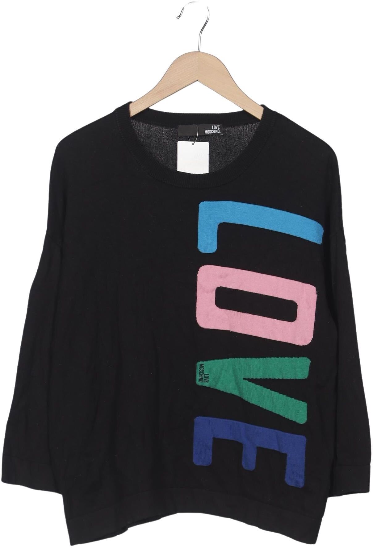 Love Moschino Damen Pullover, Schwarz, Gr. EU 36, kein / Etikett - Second Hand