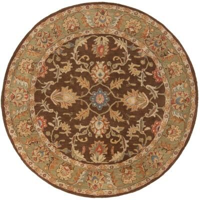 Livabliss Artistic Weavers Coliseum Hand Tufted Traditional Border Wool Area Rug