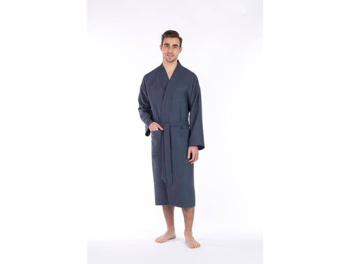 Peignoir forme kimono Hamam 1 x 1 x 120cm Gris
