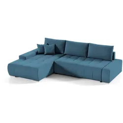 ECKSOFA Draco L blau links