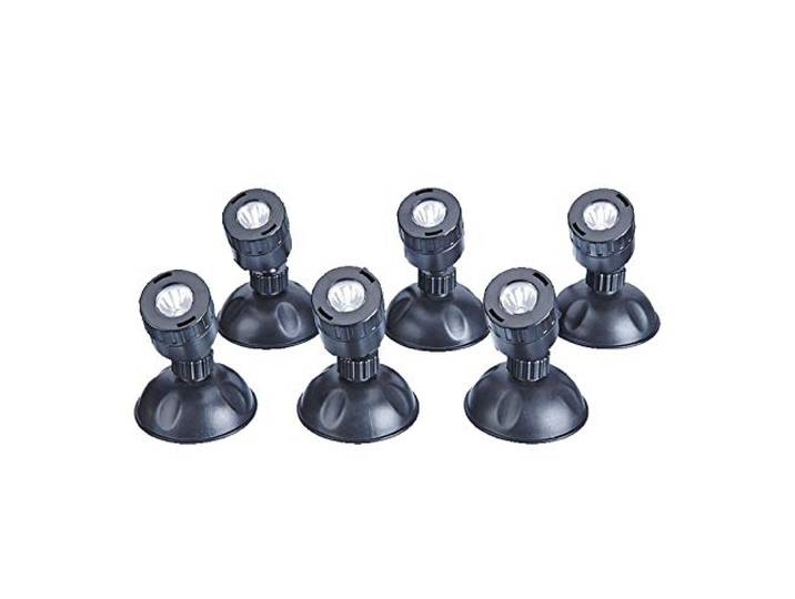 Pontec PondoStar LED Jeu de Set complet 6 Noir
