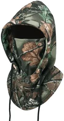 Uplift Treasures Winter Face Mask For Men & Women, Thermal Fleece Balaclava, Windproof & Cozy camouflage Green