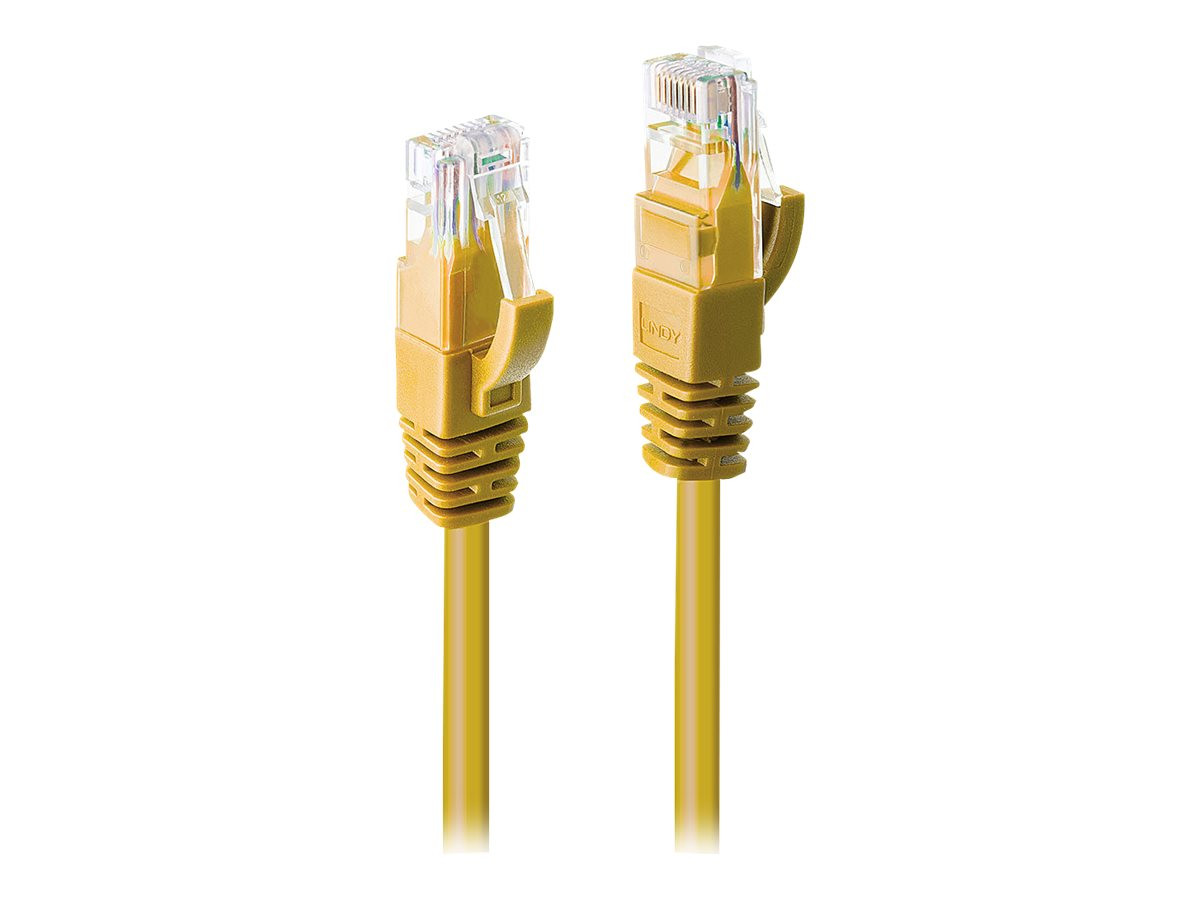 Lindy Cat6 U/UTP Kabel, geel, 1,00 m