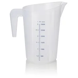 WAS Germany Messbecher, Ø 19 cm, 3 ltr., mit 100 ml Skalierung, Polypropylen