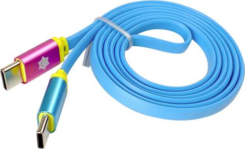 CALLIOPE USB Kabel C > C Daten-/Strom-Kabel [1x USB-C Stecker - 1x USB-C Stecker] 1m Blau