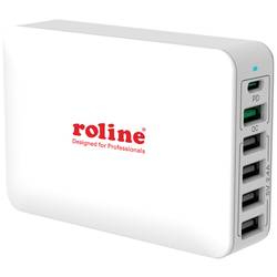 ROLINE USB Charger, 6 Port (4x USB-A, 1x USB-C, 1x USB-A QC3.0), max. 60W 19.11.1055