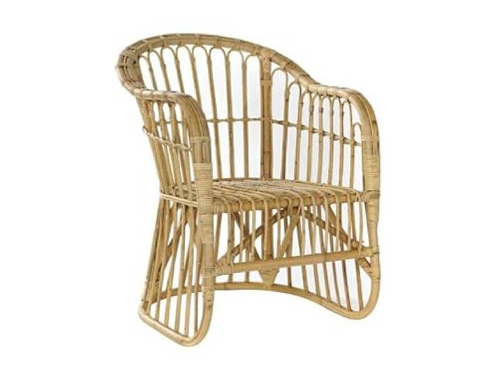 DRW Rattansessel, natürlich, Hellbraun, 62 x 72 x 83 cm