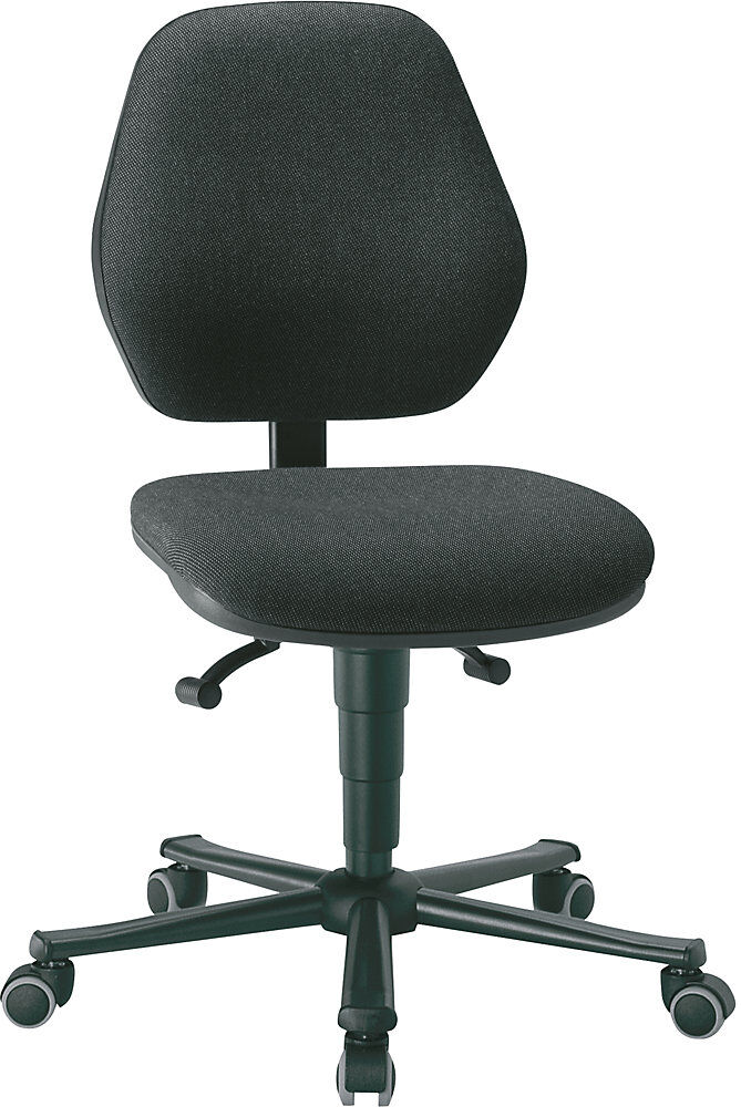 Arbeitsstuhl, Permanentkontakt, mit Rollen, Stoffbezug bimos