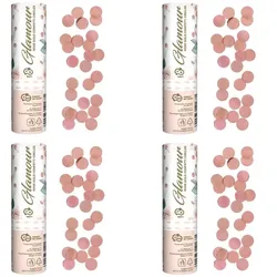4 Konfettikanonen roségold Punkte