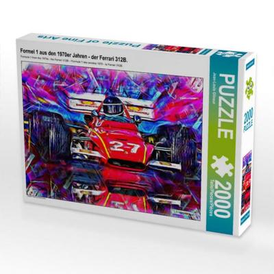 CALVENDO Puzzle Formel 1 aus den 1970er Jahren - der Ferrari 312B. 2000 Teile Puzzle quer | 2000 Teile Lege-Größe 90 × 67 cm Foto-Puzzle für