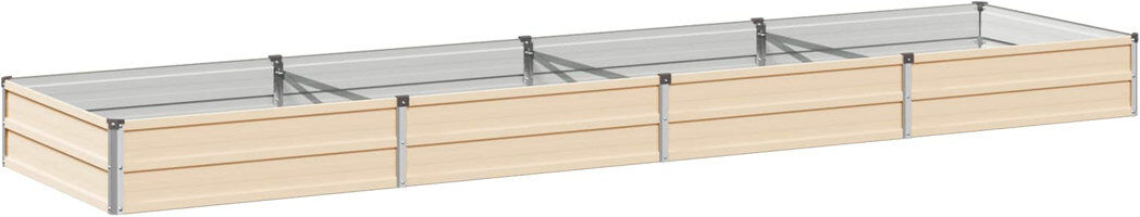 Rio Outdoor Raised Garden Bed Ivory 24cm H x 320cm W x 80cm D