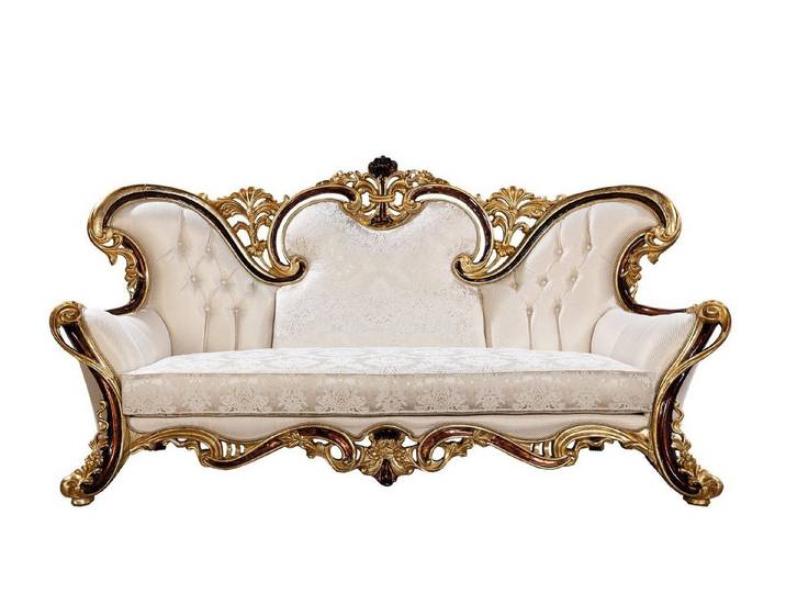 Xlmoebel 3-Sitzer Königliches Sofa Dreisitzer Polstermöbel aus Textil, 3-Sitzer 1 Teile, Made in Europa