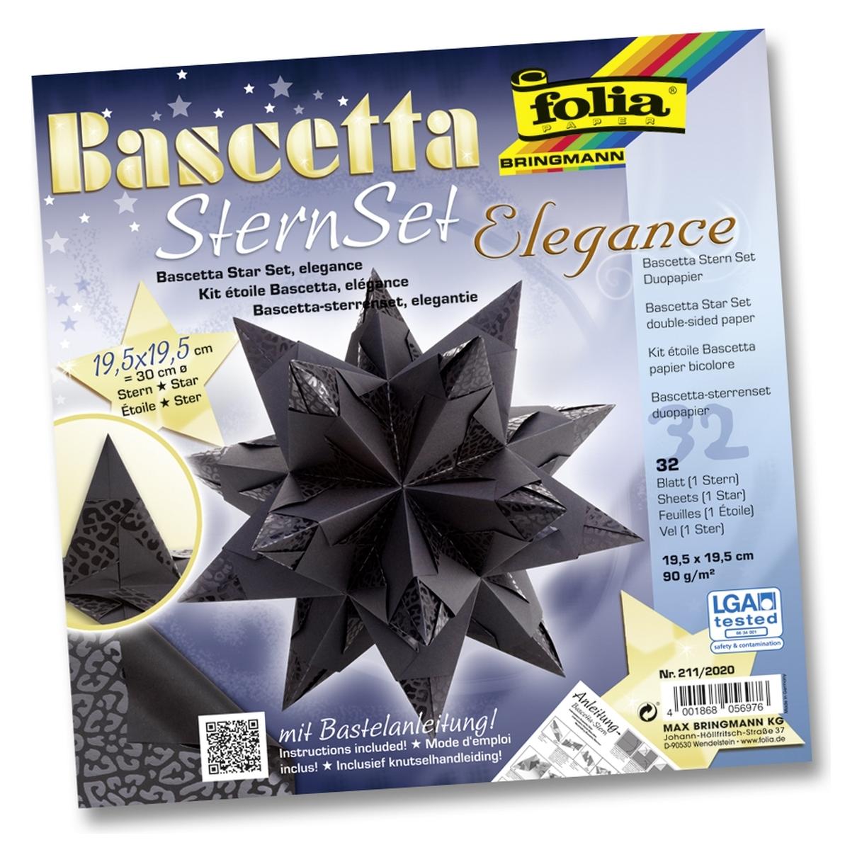 Folia Bascetta-Stern Set, ELEGANCE - WILDLIFE (90 g/m²) (211/2020)