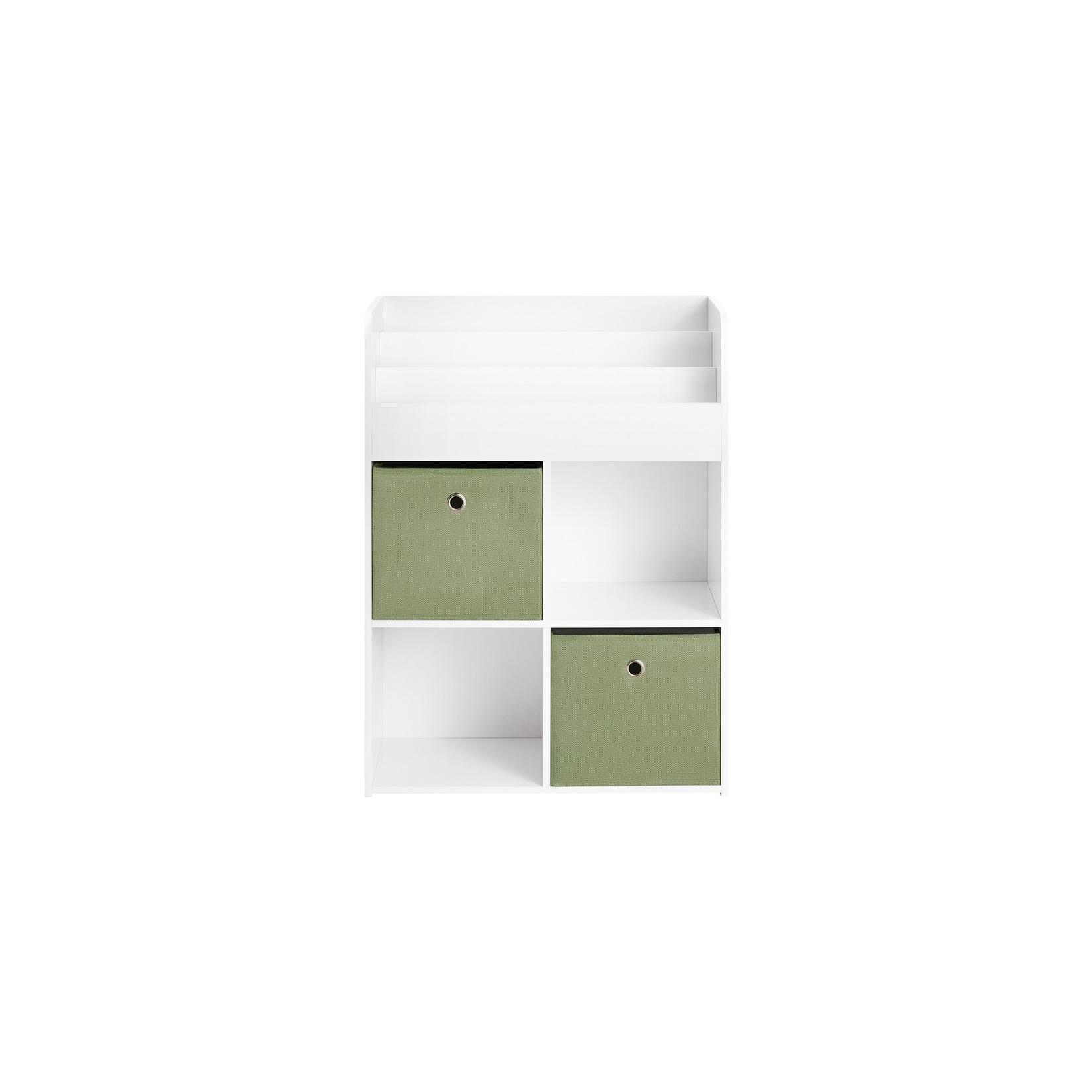 SoBuy Kinderregal mit 3 Fächern Weiß 60x34x80cm Modern