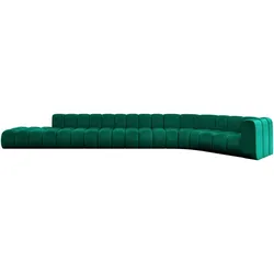 ECKSOFA modulares Sofa Tilmo-L3 - 581x194x70 cm Grün